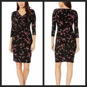 Ralph Lauren Floral Long Sleeve Midi Dress